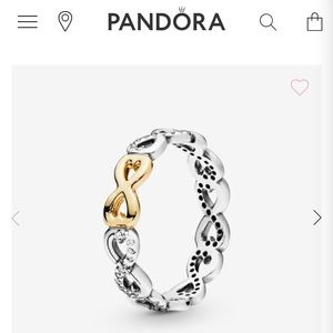 Pandora infinity band ring size 6